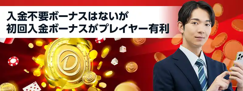 Dafabetには入金不要ボーナスがない